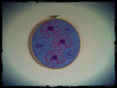 Embroidery Hoop Fabric Wall Art