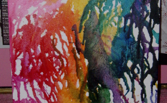 Melted Crayon Art