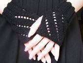 Diagonal Eyelet Warmers