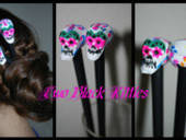 Dia De Los Muertos Hair Sticks