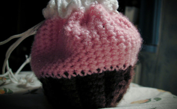 Crocheted Cupcake Bag/Purse