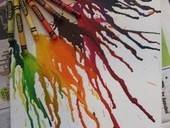 Melted Crayon Art