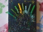 Melted Crayon Art
