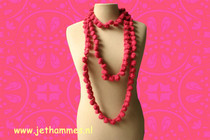 Quick To Make Pon Pon Crochet Neclace