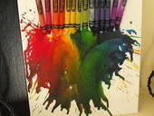 Melted Crayon Art