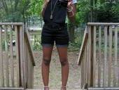 Overall Shorts Made From Skinnies.