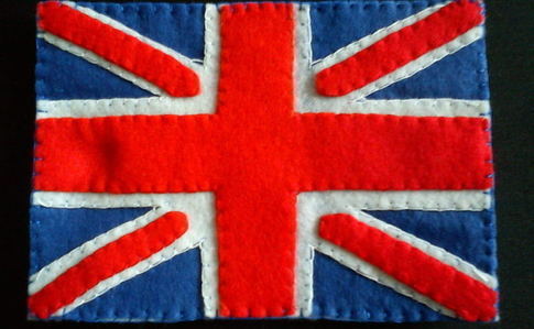 Felt Union Jack Postcard