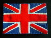 Felt Union Jack Postcard