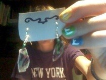Faux Broken Glass Earrings