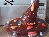 Halloween Witch Hat Cake