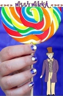 Charlie And The Chocolate Factory Nail Art