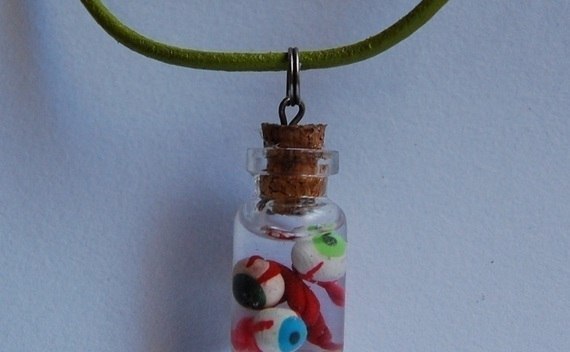 Eyes In Formalin Necklace, Punk Goth Gothic