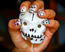 Sugar Skull Nail Tutorial