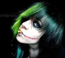 Stiches/Zombie Girl Makeup