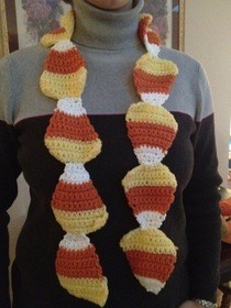 Candy Corn Scarf: Crochet!