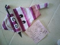 Light Bulb Pen Case With Mustache Pen Cosy