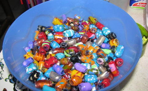 Colourful Plastic Beads