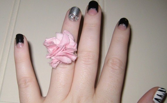 Fabric Flower Ring