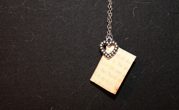 Mini Book Necklace
