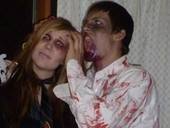 Hallow's Eve With And Undead School Girl And A Bloody Boy