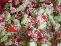 Tomato Cucumber Couscous