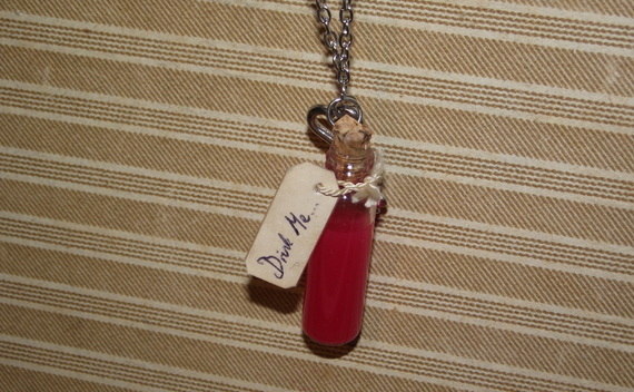 Alice In Wonderland Drink Me Necklace
