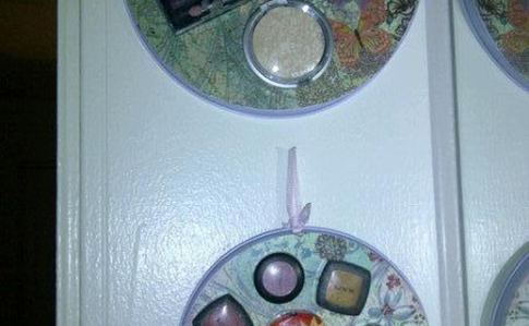 Organized Makeup Display