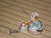 Up Cycled Minnie Mouse Magazine Pendant