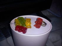 Gummy Bear Ring And Earrings.