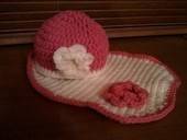 Crochet Baby Bib And Hat