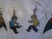 Star Trek Shrinky Dink Earrings