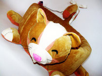 Cat Bed Unique One Of A Kind Large Novelty Fun Cat Shape Warm Suede Like Fabric