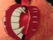 Vampire Lips Ribbon Headband