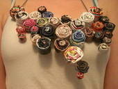 Recycled Magazine Necklace