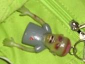 Zombie Finger Puppet Key Chain