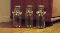Home Decor/For Fun: Bottles With Bow Ties <3