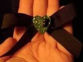 Zombie Heart Hair Bow