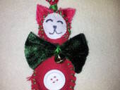 Christmas Kitty Dotee Doll