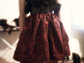 High Waist Paper Bag Style Skirt