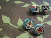 Paper Flower Earrings!