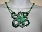 Chrysocolla, Adventurine And Green Turquoise Necklace