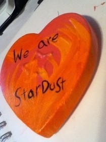 "We Are Stardust" Heart Shaped Box
