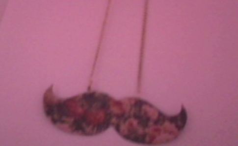 Two Sided Mustache Necklace