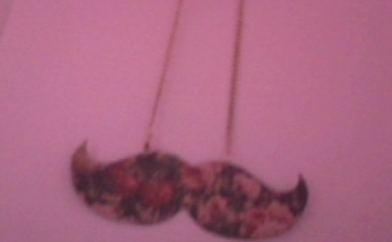 Two Sided Mustache Necklace