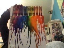 Melted Crayon Art