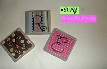 Diy Gift Personalized Compact Mirrors
