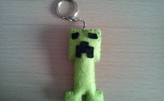 Minecraft Creeper Keyring