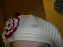 Beret With Felt Flower 