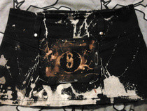 Bleached Post Apocalyptic Bile Mini Skirt