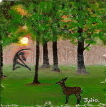 Yoga Painted Tile